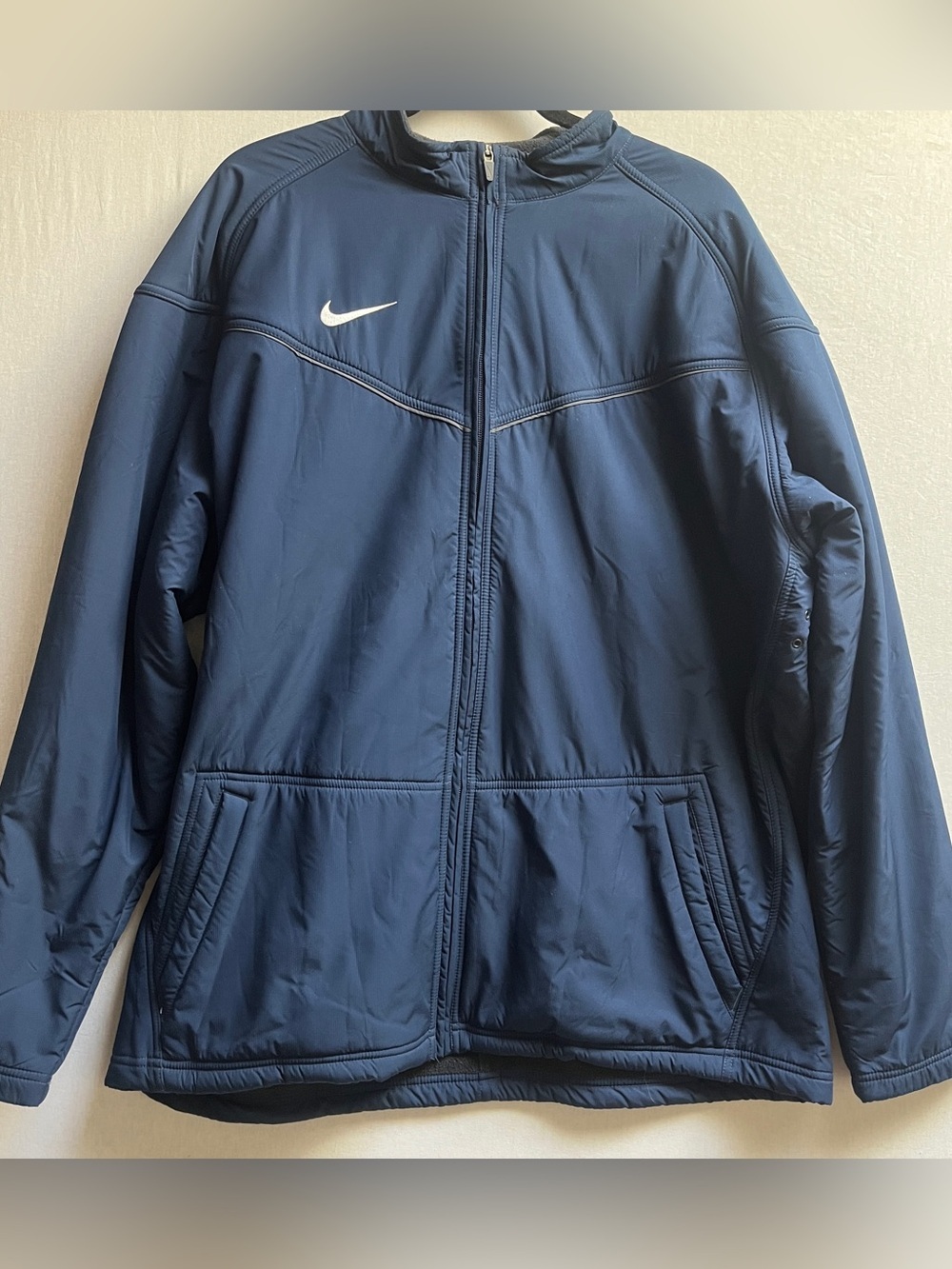 Vintage Nike Y2K Full Zip Fleece Lined Performance Jacket XXL